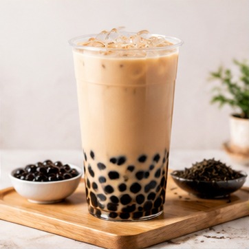 清爽奶茶成品示意